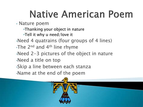 Ppt Native American Poem Powerpoint Presentation Free Download Id