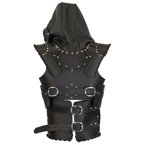 Dark Rogue Leather Armour With Hood Fantasy Leather Armor Etsy