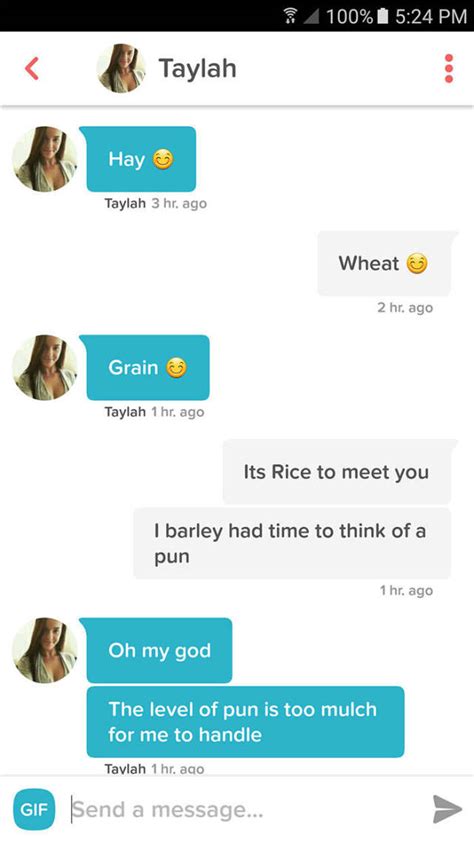 tinder is the goldmine of worst pickup puns you will ever sea or here 56 pics