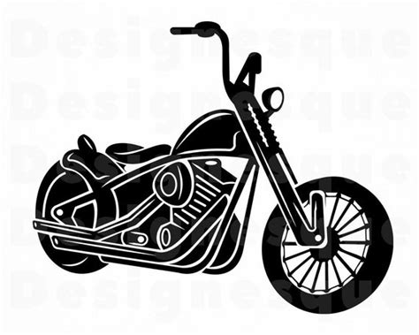 Free Svg Files Svg Motorcycle Silhouette Motorcycle Clipart File For