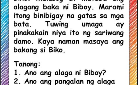 Tagalog Short Stories For Grade 2 With Questions The Otosection