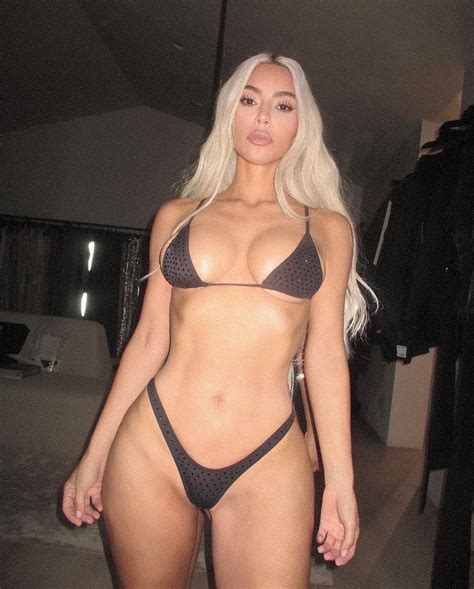 Kim Kardashians Most Naked Looks Of Including Her Thong Bikini And Totally Topless Moment