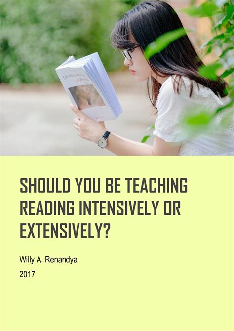Should You Be Teaching Reading Intensively Or Extensively Willys