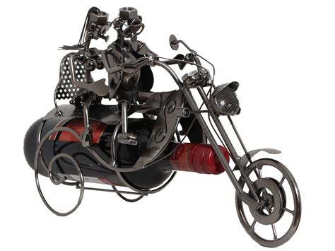 Unsere redaktion an produkttestern unterschiedlichste marken verglichen und wir passenden präsentieren unseren lesern. BRUBAKER Flaschenhalter Paar auf Motorrad Metall Skulptur ...