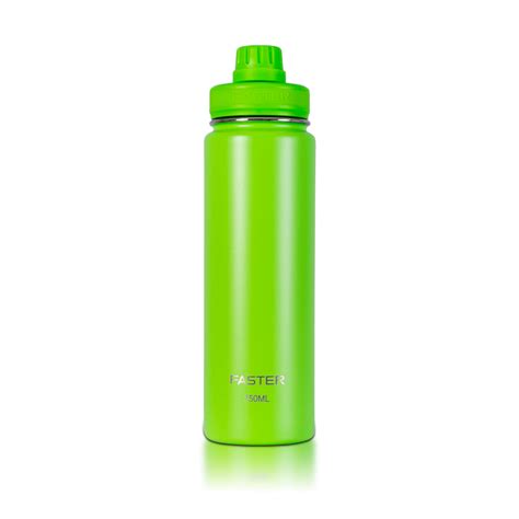 Garrafa Térmica Faster 750ml Verde Neon Empório da Garrafa