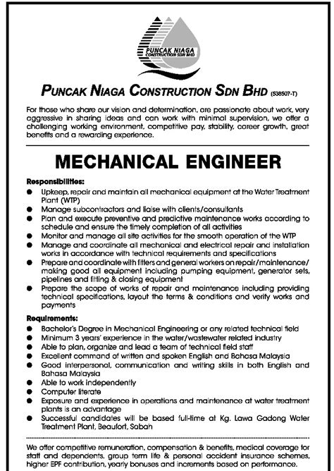 Spie oil & gas services. Oil &Gas Vacancies: Mechanical Engineer - Puncak Niaga ...
