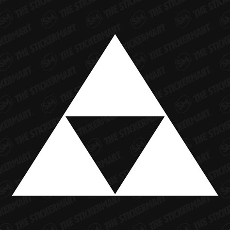 Legend Of Zelda Triforce Logo Vinyl Decal 6 Inches In 2021 Triforce