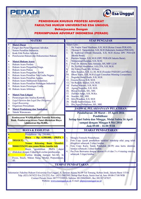 Desain Kartu Nama Advokat Terbaru