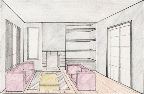 Room Perspective Drawing Perspective Room Perspective Drawing