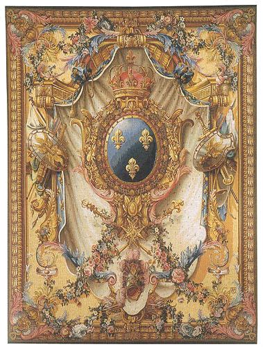 Shop with afterpay on eligible items. French Coat of Arms gold tapestry - Arms of France gobelins