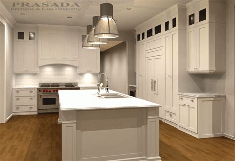 Think beyond your basic kitchen cabinets and shelves and add even more shelves anywhere you can. Blog | PRASADA Kitchens and Fine Cabinetry