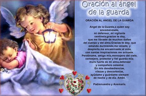 Imágenes Religiosas De Galilea Estampas Angel De La Guarda Oracion