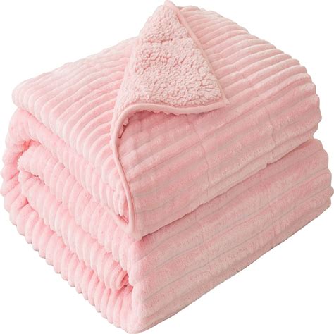 Sivio Sherpa Fleece Weighted Blanket Twin Size For Adults 15lbs Soft Cozy Heavy Blanket For