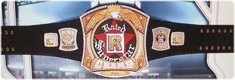 Cawsws Rated R Wwe Championship Belt For Sd Vs Raw 2008