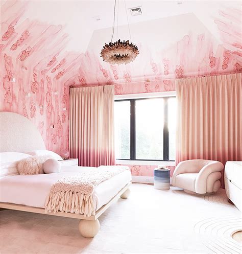 Pretty In Pink Bedroom Interior New York Bedroom Home Wallpaper
