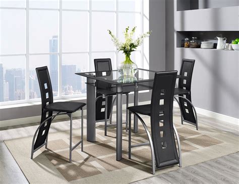 Check spelling or type a new query. Echo 5 Piece Two Tier Counter Height Table and 4 Chairs ...