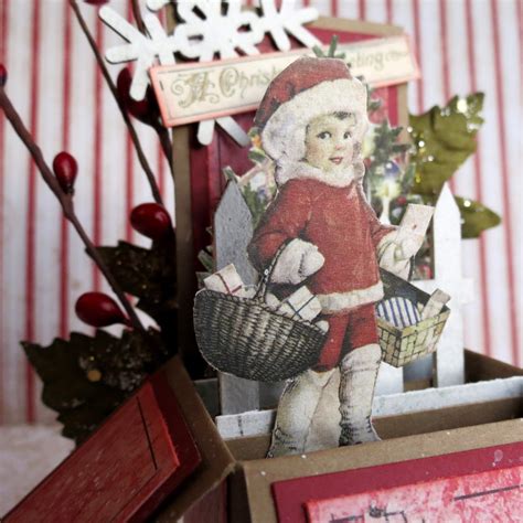 Blue Fern Studios Christmas Altered Art By Marie Josee
