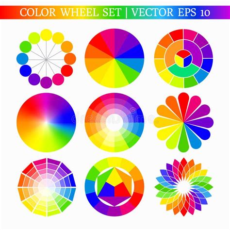 Color Wheel Chart Stock Vector Illustration Of Circular 157350172