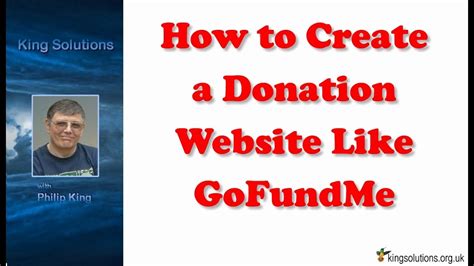 How To Create A Donation Website Like Gofundme Youtube