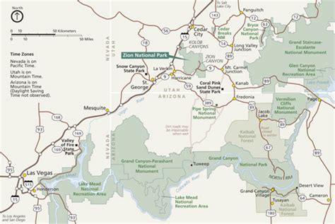 Zion National Park Hiking Trails Map Long Dark Ravine Map