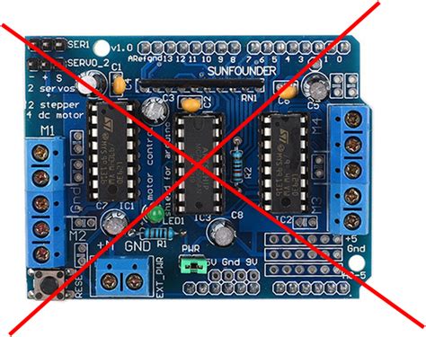 L293 Arduino Shield Limitation Basicpi