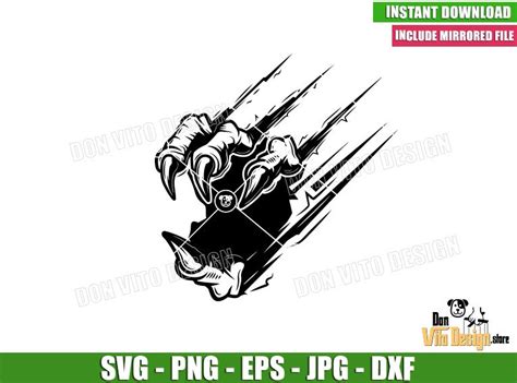 Dinosaur Claw Mark Svg Png Dino Monster Claws T Rex Cut File Cricut