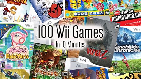 100 Nintendo Wii Games In 10 Minutes Youtube