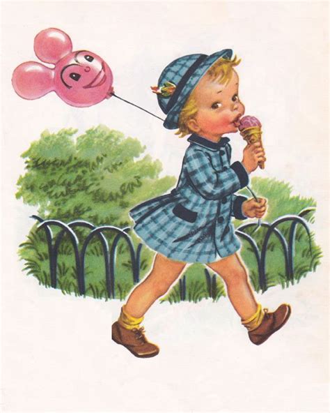 Charming Illustrations Of Children Vintage Childrens Book