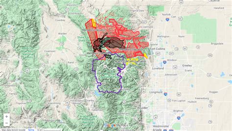 Cameron Peak Fire Map Update As Colorado Blaze Burns Nearly Acres