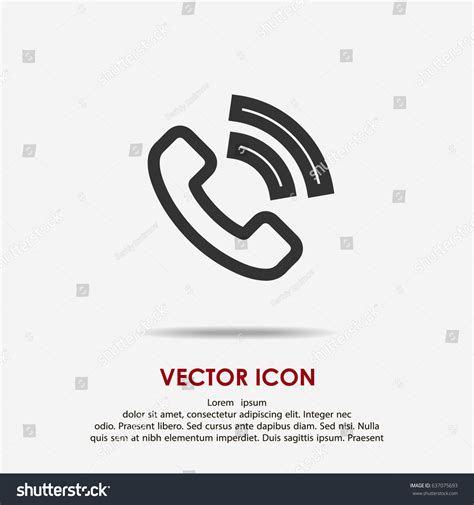 Phone Call Icon Stock Vector Royalty Free 637075693 Shutterstock