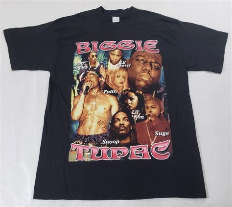 19vintage Tupac X Notorious Big Shirt Sz Xl 90s Hip Hop Rap Tee Snoop