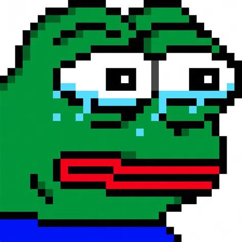 Pixilart Crying Pepe By Nickydev