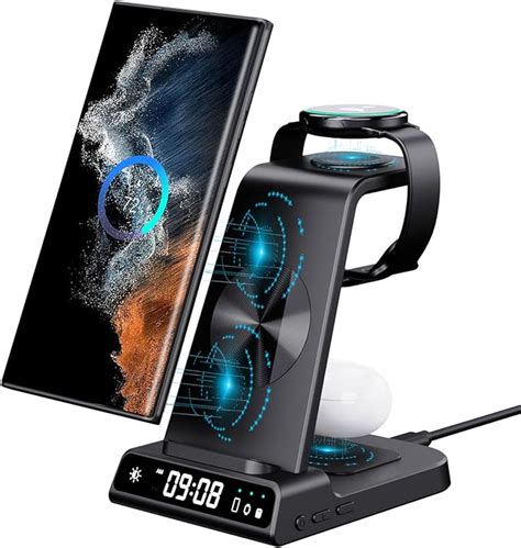 Wireless Charger For Samsung Charging Station 3 In 1 Android Phone
