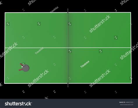 Ping Pong Table Top View Isolated Stock Illustration 448451023