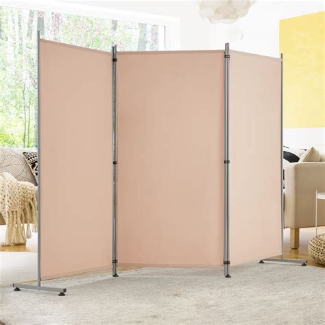Esright 3 Panel Office Room Divider 6 Ft Tall Folding Privacy Screen