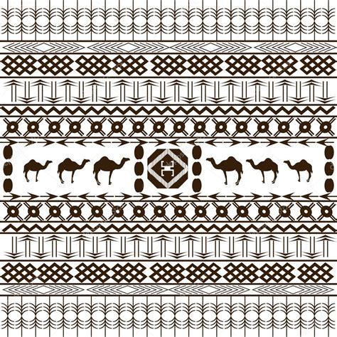 African Background Texture With Animals And Ethnic Motifs — Stock