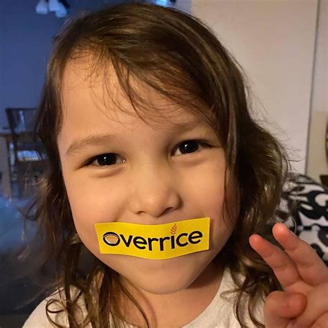 little sophie with our overricesg sticker overrice