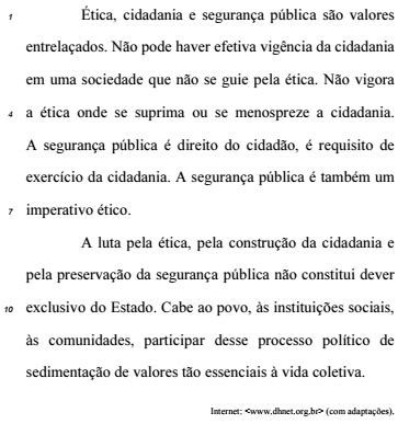 Base Nas Ideias E Estruturas Do Texto Acima Julgue O It