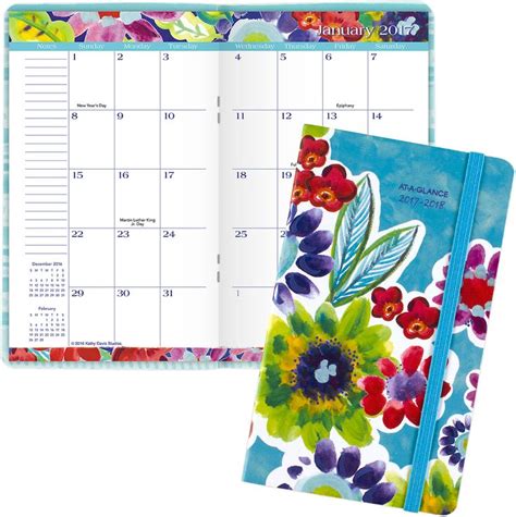 At A Glance® 2017 2018 Kathy Davis 2 Year Monthly Pocket Planner 635