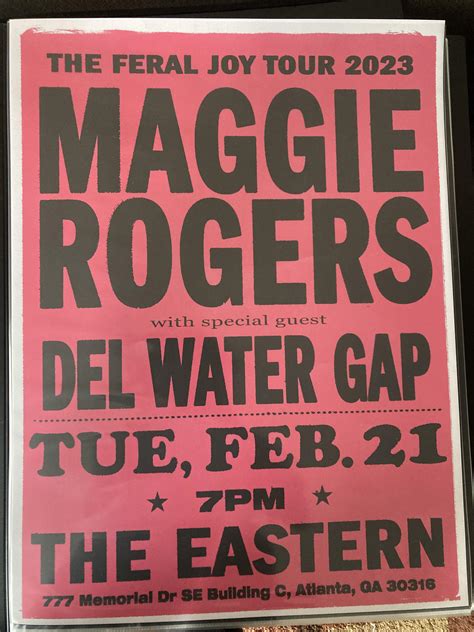 Maggie Rogers 2/21/23 Atlanta : r/concertposterporn