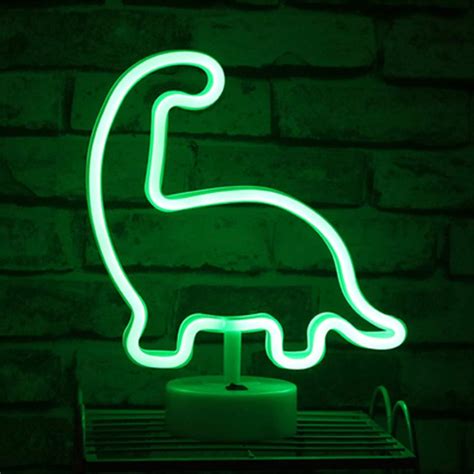 Led Green Dinosaur Neon Signs Neon Night Light Sign For Party Supplies