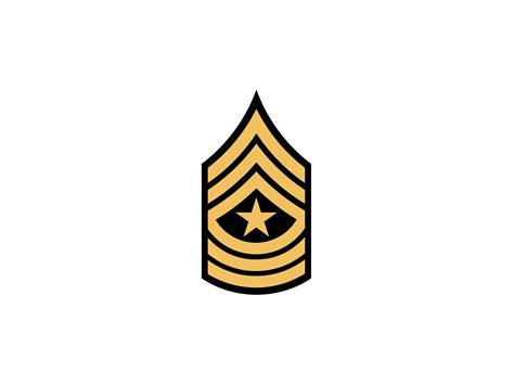 Us Army E 9 Rank Sergeant Major Vinyl Decal Full Color Etsy