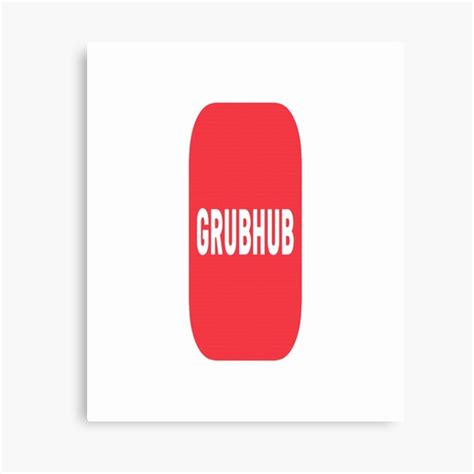 Drive and earn extra money. Grubhub Canvas Prints | Redbubble