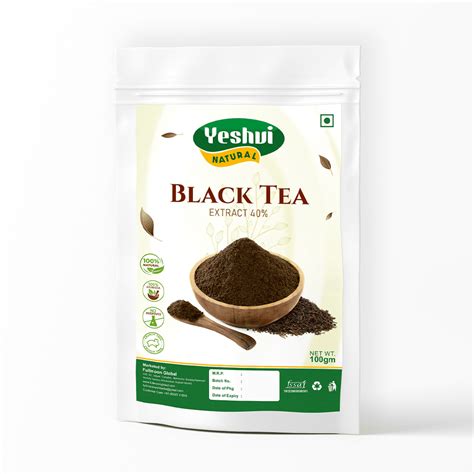 Natural And Pure Black Tea Extract 40 100 Gm Fullmoon Global
