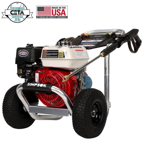 So what is the best of the pressure washers? Simpson Aluminum 3400 psi at 2.5 GPM HONDA GX200 with CAT ...