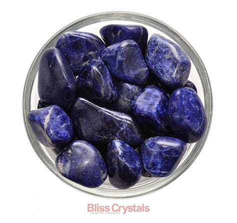 Beautiful Dark Blue Sodalite Tumbled Stones Intuition Sd01 Blue
