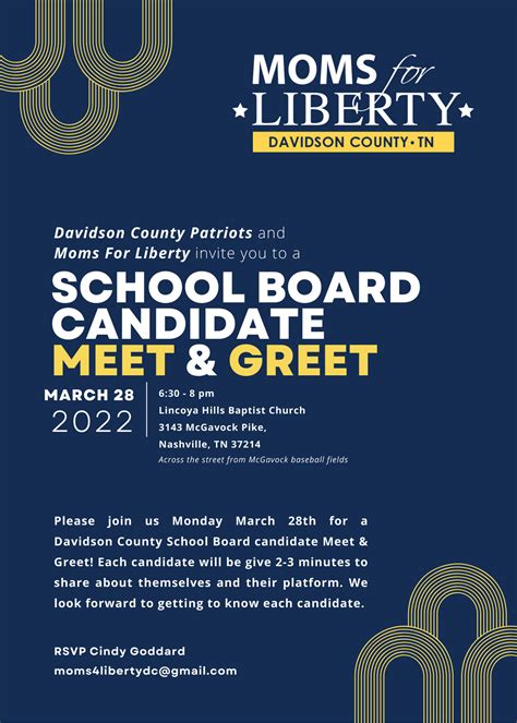Meet And Greet School Board Candidates Free Tennessee