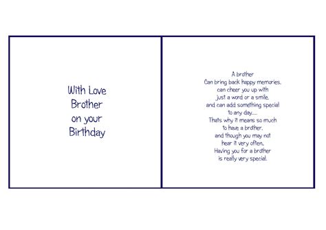 6x6 Brother Birthday Birthday Verses For Cards Christmas Card Verses