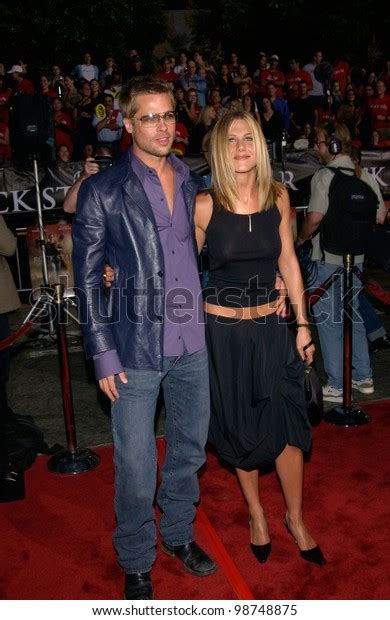 Actress Jennifer Aniston Actor Husband Brad Foto Stock 98748875