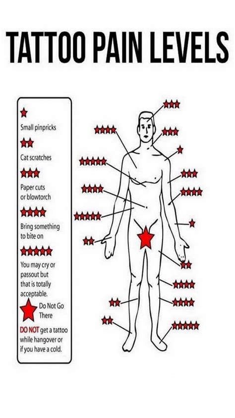 Tattoo Pain Scale Chart